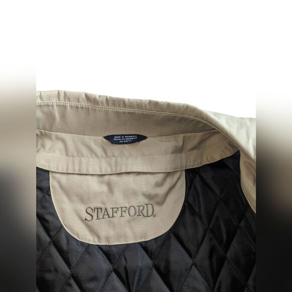 🛍️ STAFFORD MENS XL LINED BUSINESS CASUAL COAT - Picture 5 of 8